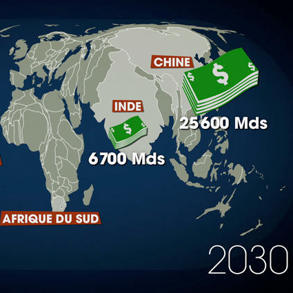 Anamorphose de la population mondiale pour l'émission LE DESSOUS DES CARTES - Arte