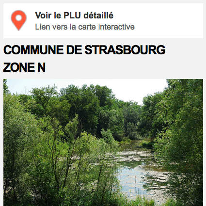 PLU de l'Eurométropole de Strasbourg